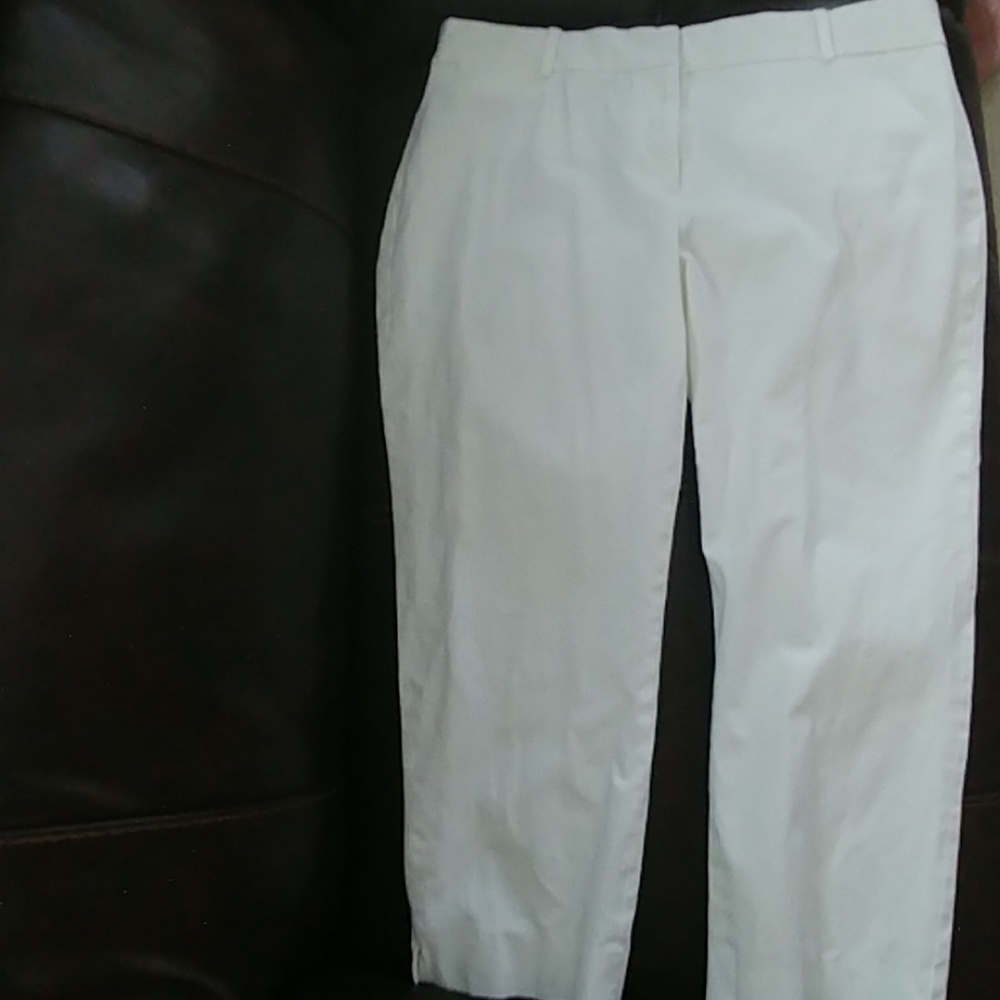 White Capri Pants